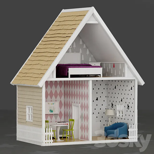 Doll house 3DS Max - thumbnail 3