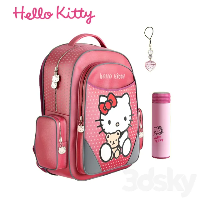 Children – 3D Models – Miscellaneous – Backpack Hello Kitty