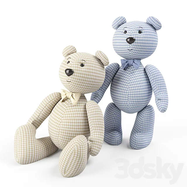 Children – Toy 3D Models – Cotton bears