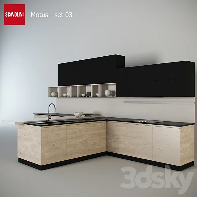 Kitchen – Interiors – 3D Models – 0001