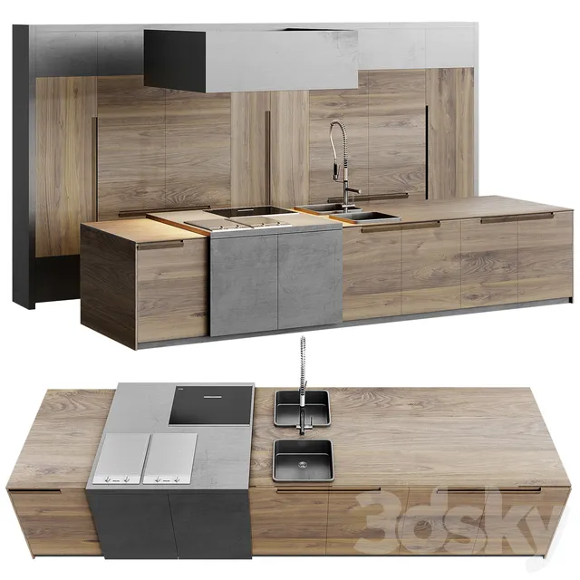 Kitchen – Interiors – 3D Models – 0007