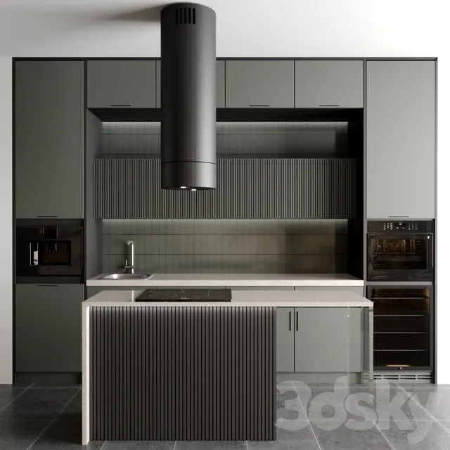 Kitchen – Interiors – 3D Models – 0011