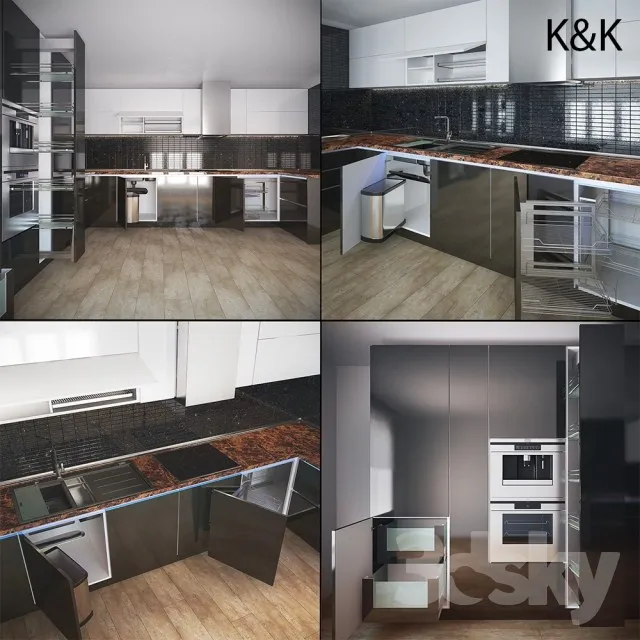 Kitchen – Interiors – 3D Models – 0016
