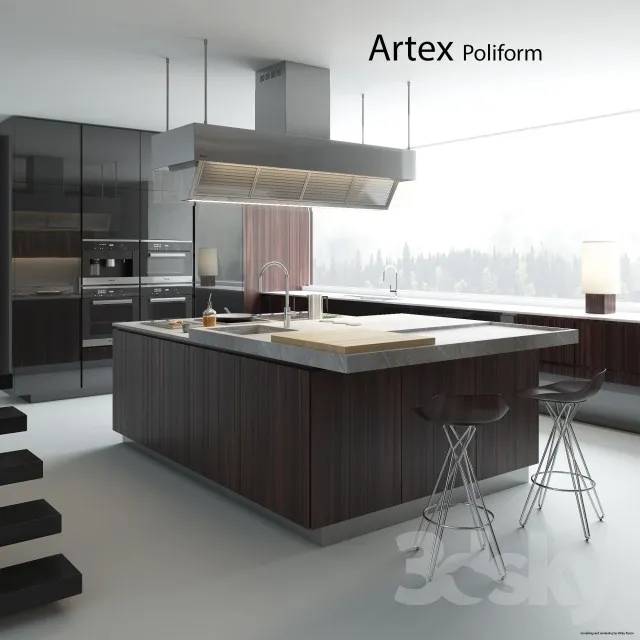 Kitchen – Interiors – 3D Models – 0020