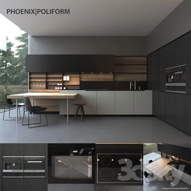 Kitchen – Interiors – 3D Models – 0023