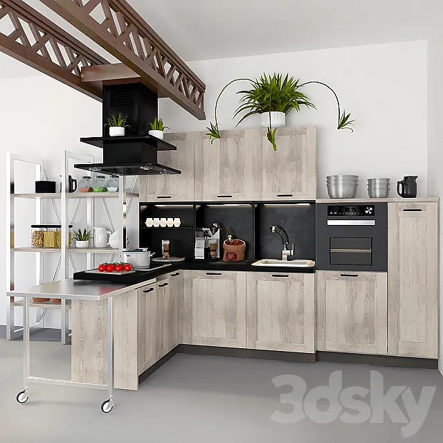 Kitchen – Interiors – 3D Models – 0025
