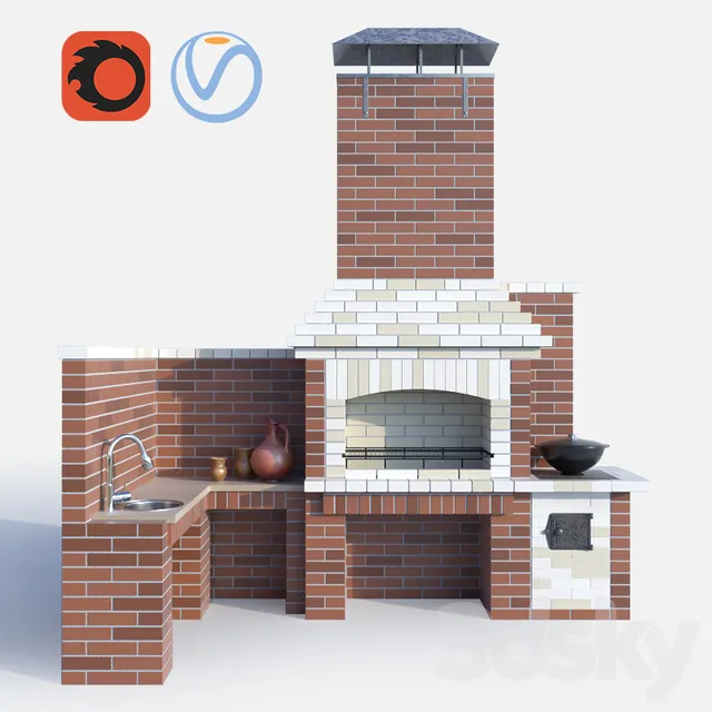Kitchen – Interiors – 3D Models – 0047