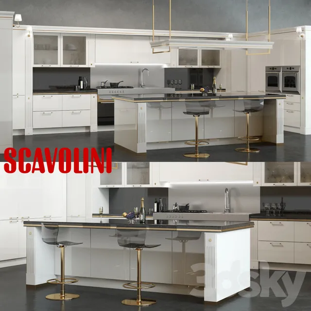 Kitchen – Interiors – 3D Models – 0048