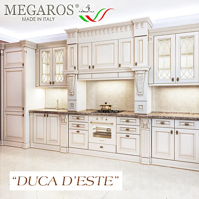 kitchen Megaros duca d'este 3DS Max - thumbnail 3