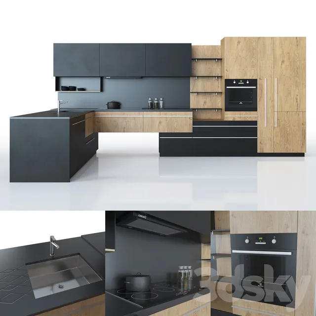 Kitchen – Interiors – 3D Models – 0057
