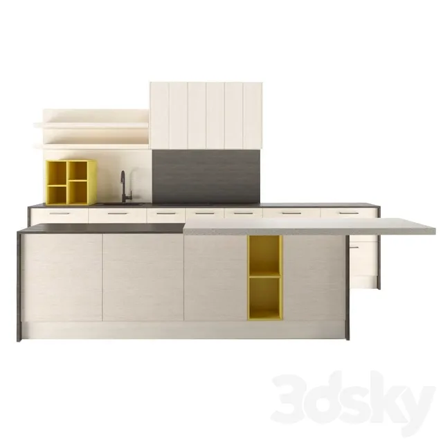 Kitchen – Interiors – 3D Models – Arredo3 Round