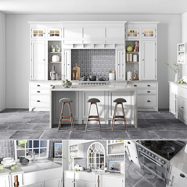 Kitchen – Interiors – 3D Models – Dantone Kitchen First