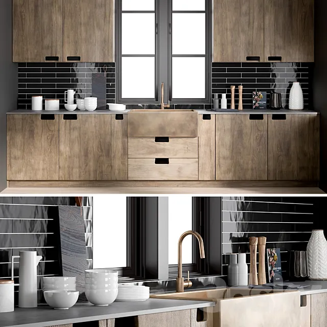 Kitchen – Interiors – 3D Models – Kitchen 1