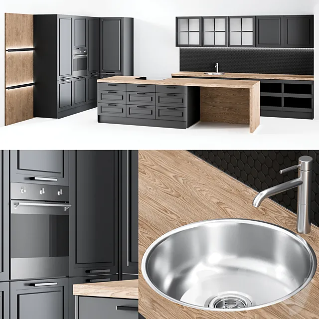 Kitchen – Interiors – 3D Models – Kitchen 12-2
