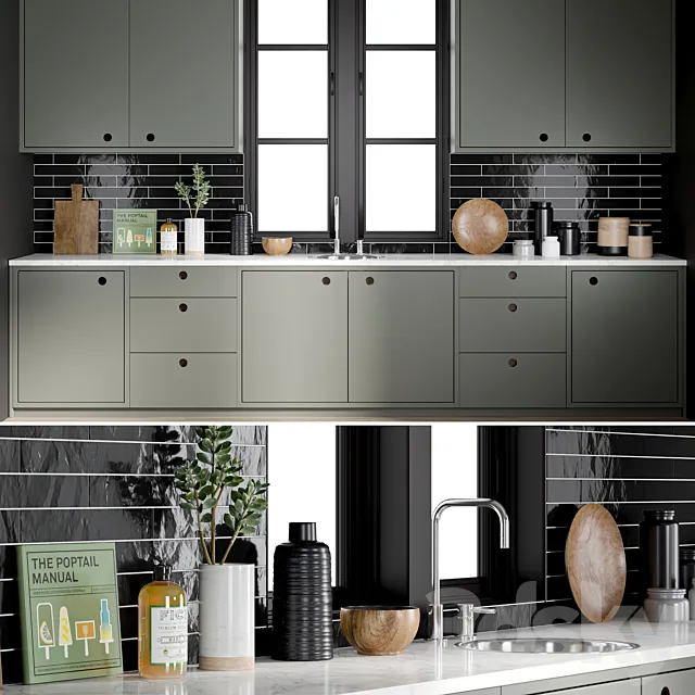 Kitchen – Interiors – 3D Models – Kitchen 2