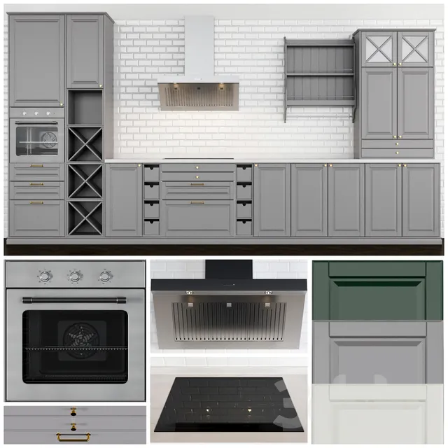 Kitchen – Interiors – 3D Models – Kitchen Bodbyn