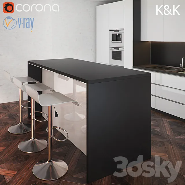 Kitchen – Interiors – 3D Models – Kitchen Furniture X