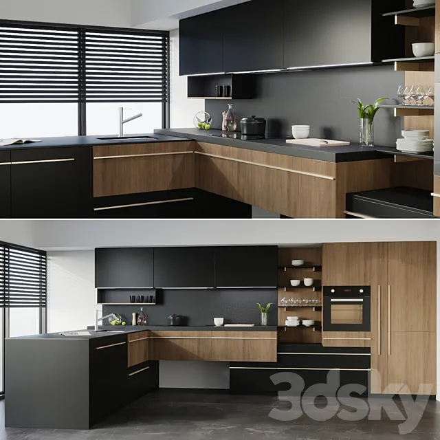 Kitchen – Interiors – 3D Models – Kitchen Miton Skin