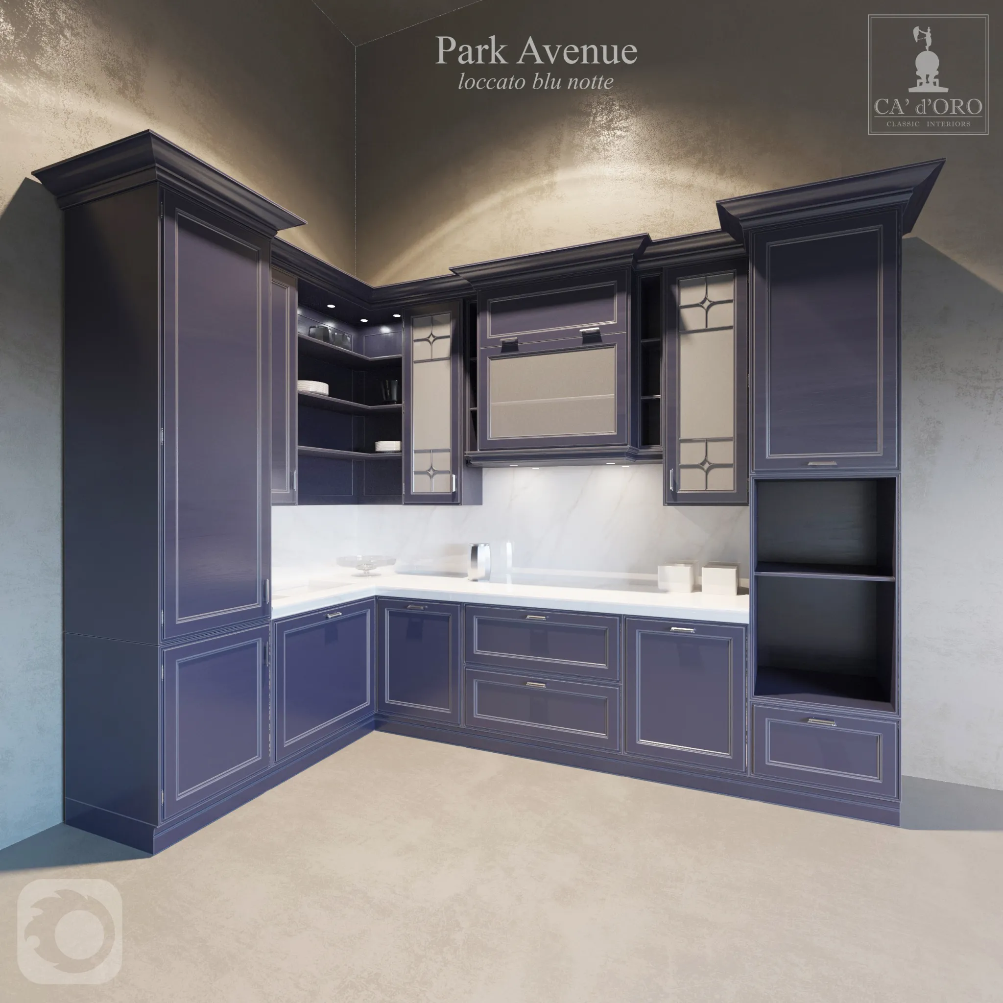 Kitchen – Interiors – 3D Models – Kitchen Oro Park Avenue