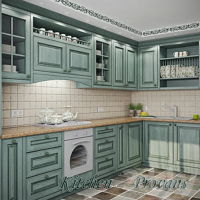 Kitchen – Interiors – 3D Models – Kitchen Provence