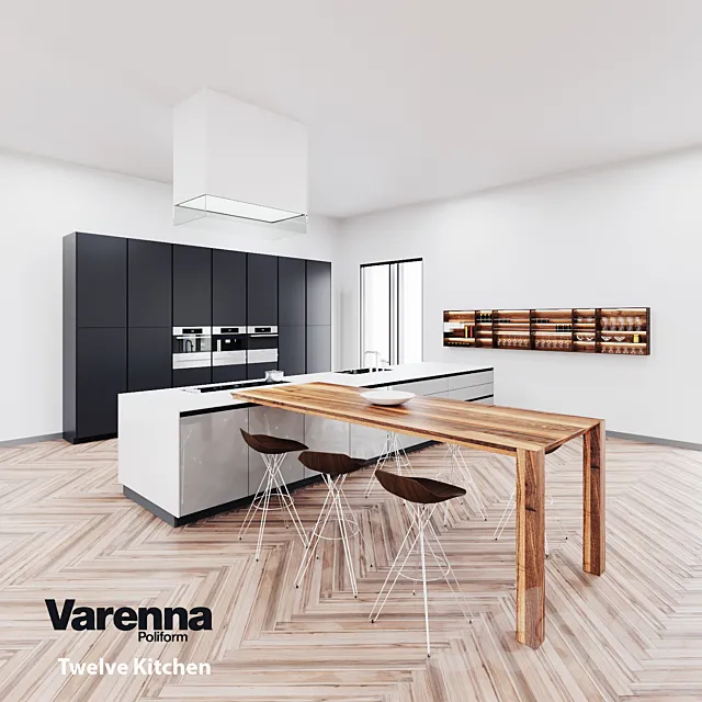 Kitchen – Interiors – 3D Models – Poliform Varenna Twelve