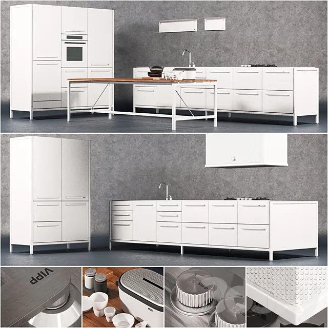 Kitchen – Interiors – 3D Models – Vipp Kitchen & Accessories