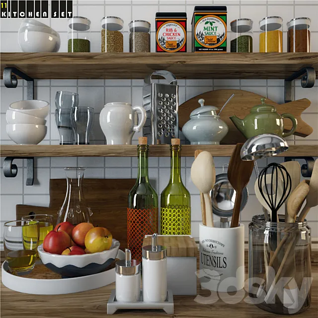 Kitchen – Accessories – 3D Models – Kitchen Set 11