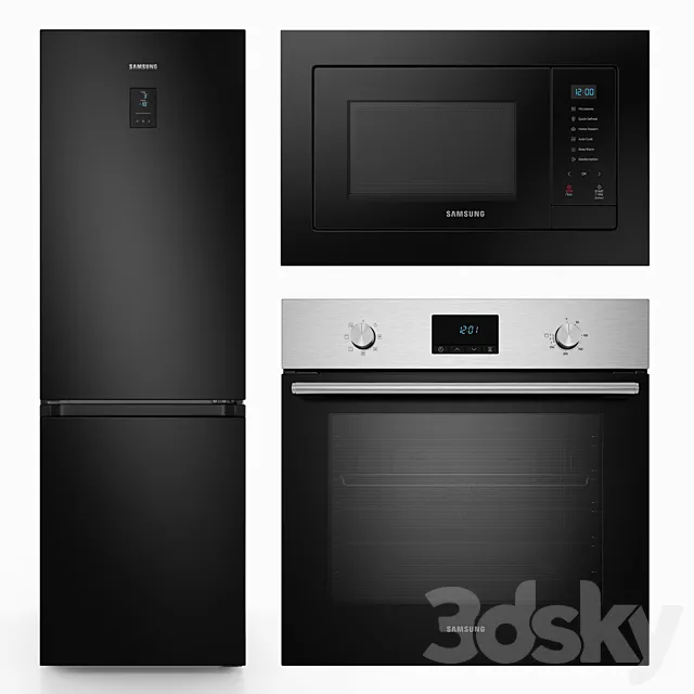 Samsung built-in kitchen appliances 3DS Max - thumbnail 3