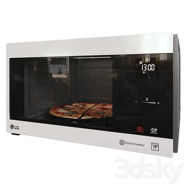 LG MH6595CIS NeoСhef Microwave 3DS Max - thumbnail 3