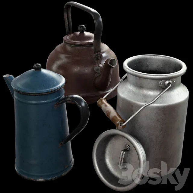 Old utensils 3DS Max - thumbnail 3