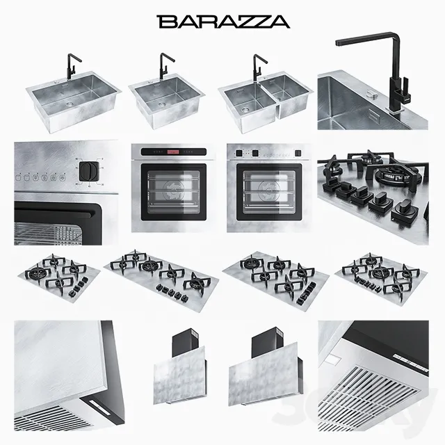 Kitchen – Appliance 3D Models – BARAZZA COLLECTIONS UNIQUE