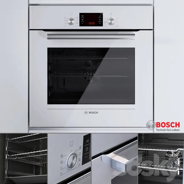 Kitchen – Appliance 3D Models – BOSCH HBG 43 T 420