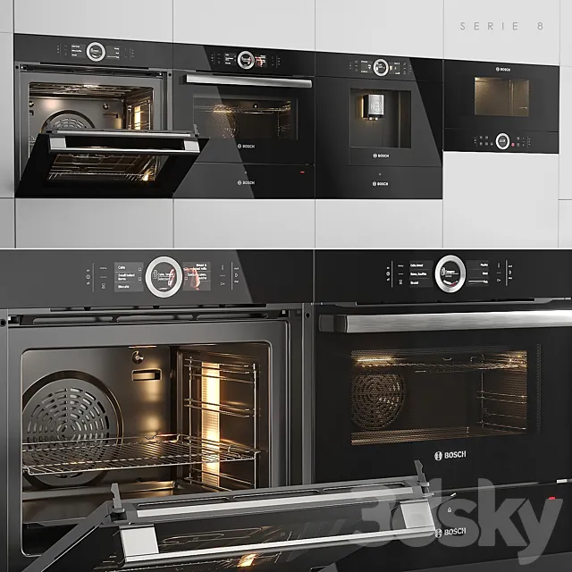 Kitchen – Appliance 3D Models – Bosch Serie 8 Collection