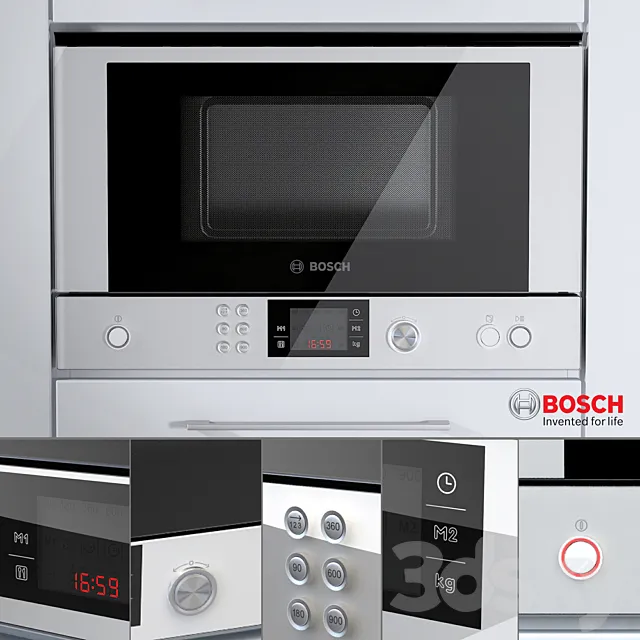 Kitchen – Appliance 3D Models – BOSCH-HMT-85ML23 010