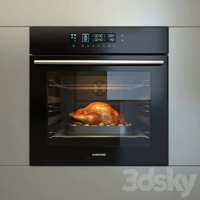 Kitchen – Appliance 3D Models – Built-in oven Samsung NV70H5787CB
