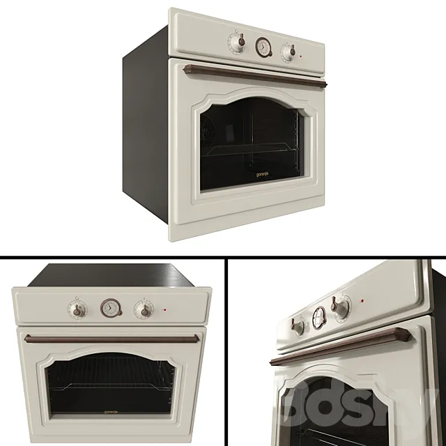 Kitchen – Appliance 3D Models – Electric oven Gorenje Classico