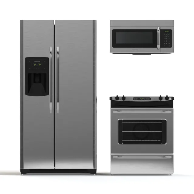 Kitchen – Appliance 3D Models – Frigidaire kitchen appliances (max 2014; 2016; obj)