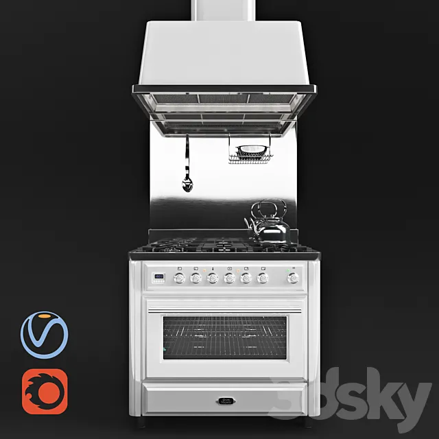 Kitchen – Appliance 3D Models – iLVE Majestic MT-90 Kitchen