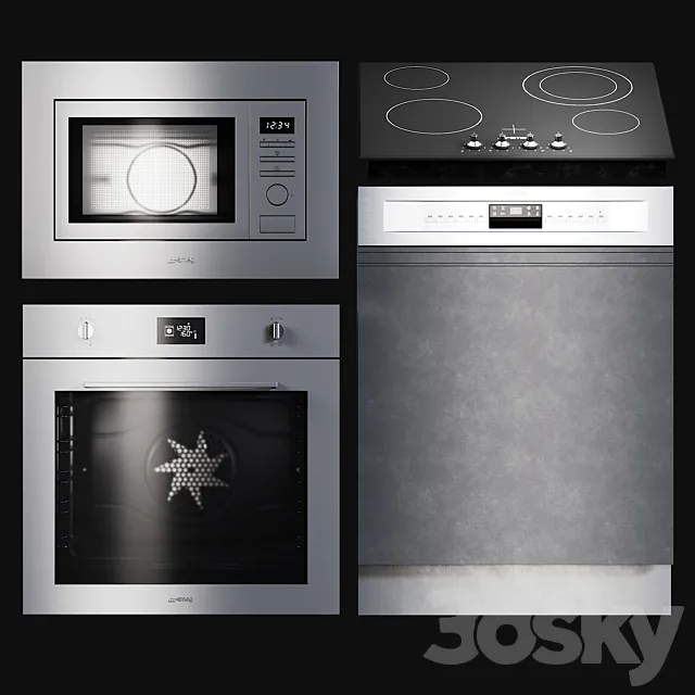 Kitchen – Appliance 3D Models – Kitchen Appliances Selezione 3d model