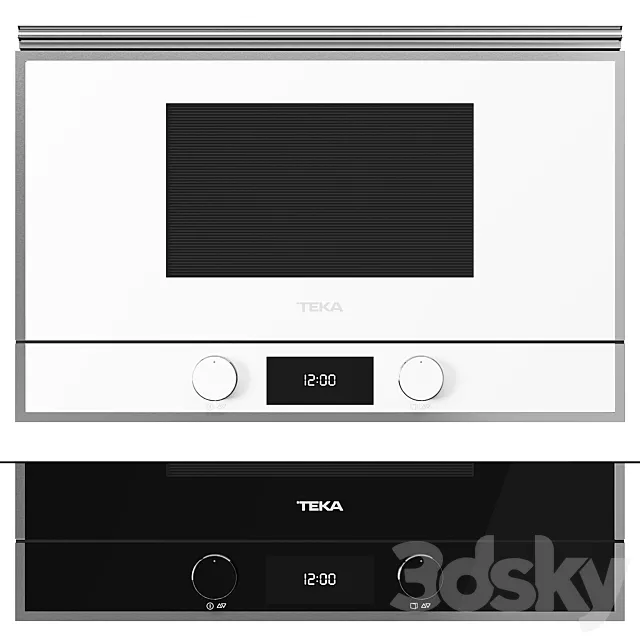 Kitchen – Appliance 3D Models – Microwave oven TEKA ML 822 BIS L BLACK-SS-WHITE-SS