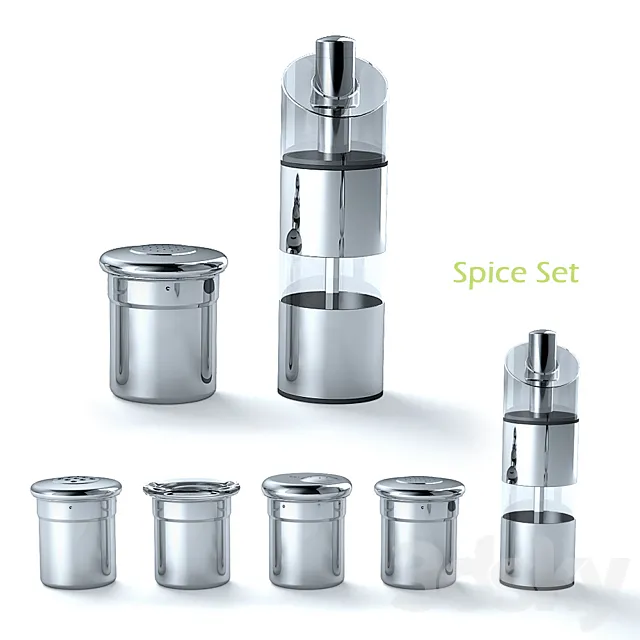 Kitchen – Appliance 3D Models – Spice Set
