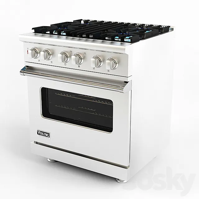 Kitchen – Appliance 3D Models – Viking 30 5 VGCC