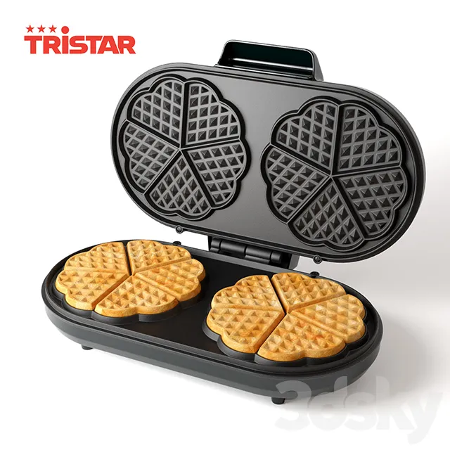 Kitchen – Appliance 3D Models – Waffle maker tristar WF2120
