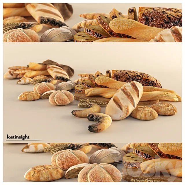 Kitchen – Foods – Drink 3D Models – Bread Cravings
