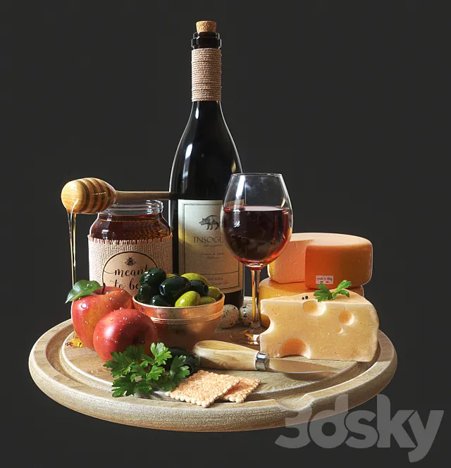 Kitchen – Foods – Drink 3D Models – More Wine
