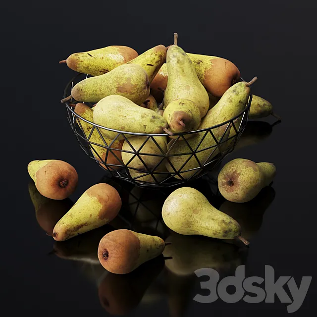 Kitchen – Foods – Drink 3D Models – Pears set