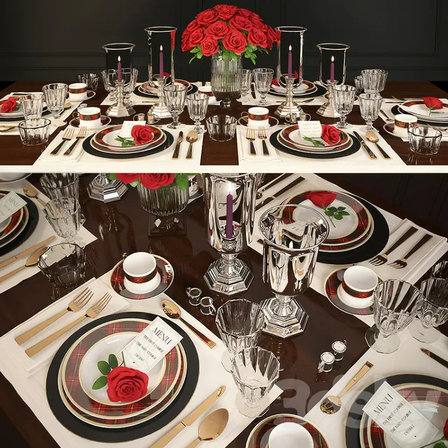 Kitchen – Tableware 3D Models – Ralph Lauren; Duke Tabletop Collection
