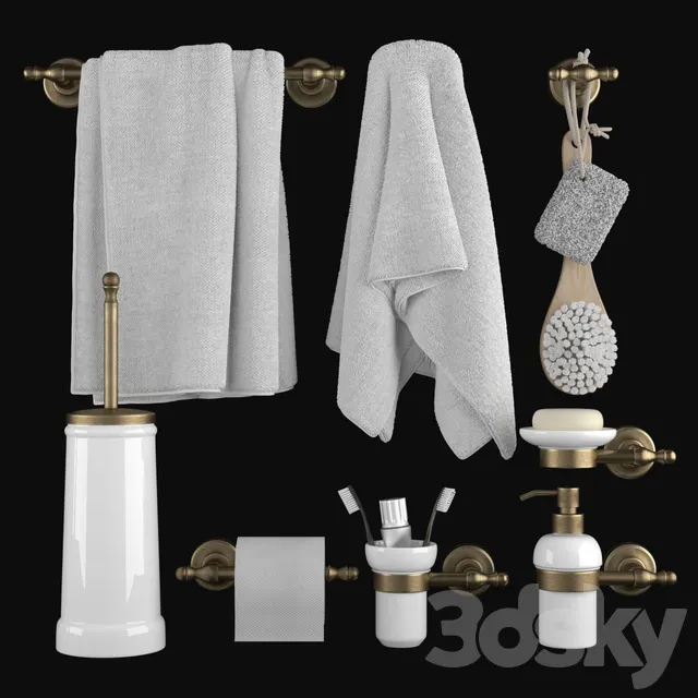 Bathroom – Accessories 3D Models – Bathroom accessories Migliore Mirella