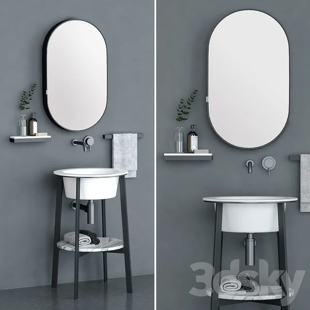 Bathroom – Accessories 3D Models – Catino Tondo By Ceramica Cielo