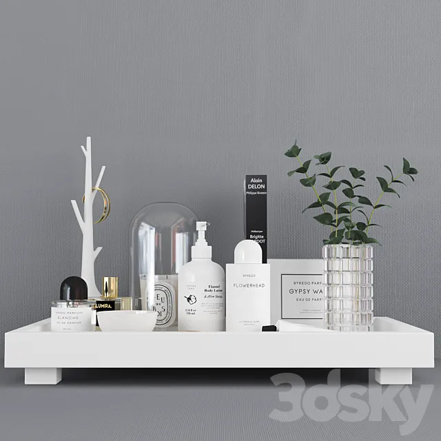 Bathroom – Accessories 3D Models – Decorative Tray set
